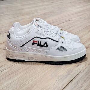 Fila Teratach 600 Mens Size 7.5 Leather Shoes White Green Y2K Retro Look